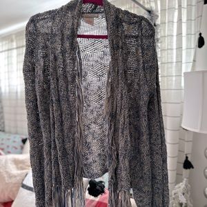 Flying Tomato sweater with fringe